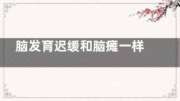 脑发育迟缓和脑瘫一样吗 宝宝脑发育迟缓是脑瘫吗